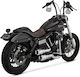Vance & Hines 2-2 Hi-output Grenades Auspuff Chrome Harley Davidson Dyna '06-'17