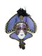 Christmas Hanging Mask Purple 17cm