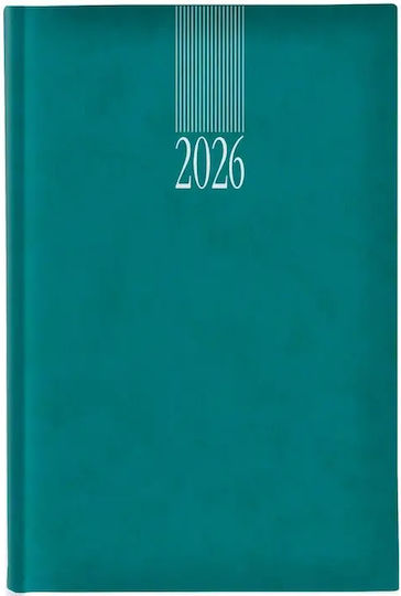 Daily Diary 2026 11*16.5cm Sidney Classic Petrol Blue S
