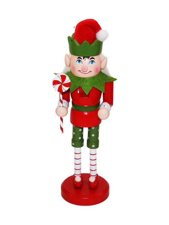 Dorosimo Decorative Wooden Elf Red-Green 9x9x40cm Gift Voucher 16908