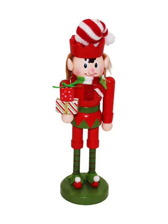 Dorosimo Decorative Wooden Elf Red-Green 9x9x40cm Gift Voucher 16908