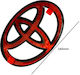 Car Sticker Black Matte Mask Emblem Toyota 140mm X 95mm 1 Piece Zemb-toyota-15