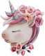Cadou De Botez Magnet Din Lemn Unicorn Mg-120