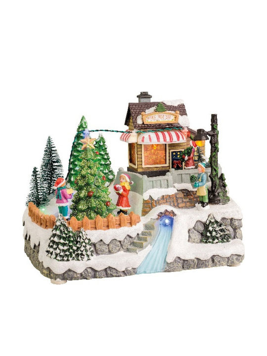 Tabletop Decorative Christmas Small Village Tre...