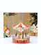 Weihnachtliches Karussell Licht Klang 19 x 19 x 23 cm