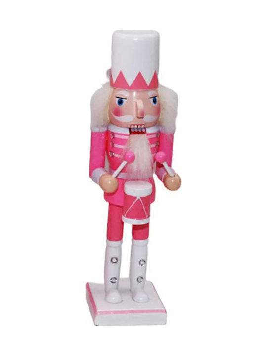 Decorative Wooden Nutcracker White-Pink 9x9x40cm Gift Voucher 16910