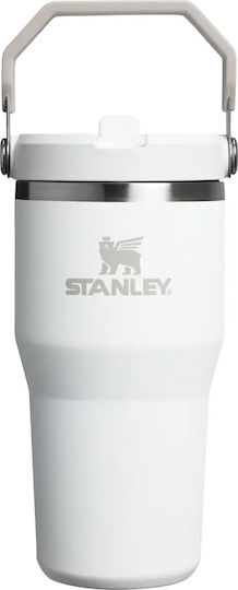 Stanley Iceflow Flip Сламка Чаша Термос Неръждаема Стомана Без BPA 590мл Frost с Сламка
