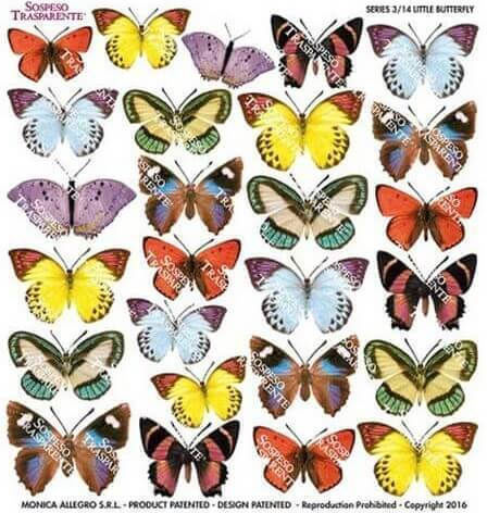 Gedrucktes Reispapier Sospeso Sts3.14 Little Butterfly