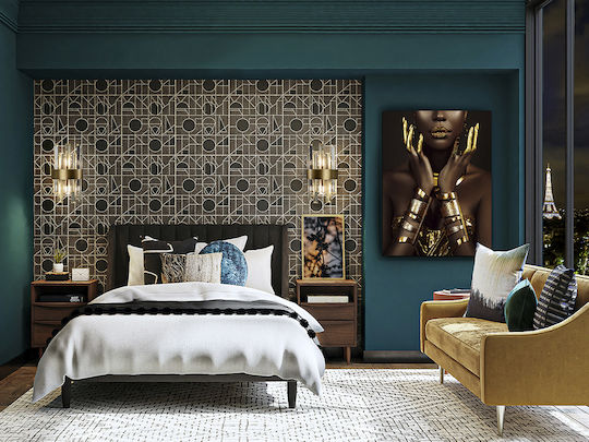 Sombra Y Oro 968373 – Gedrucktes Foto 80x120 Cm Glas Tempered