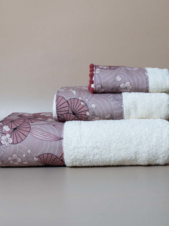 White Fabric Πετσέτα Χεριών Reina 30x50εκ. Λευκό Βάρους 600gr/m²