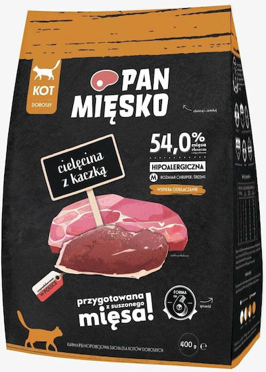 Pan Miesko Dry Food for Adult Cats with Duck 0.4kg