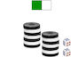 ToyMarkt Wooden Checkers for Backgammon White-G...