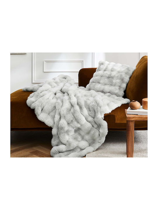 Douceur d'Intérieur Κουβέρτα Fleece Ημίδιπλη 180x220εκ. Grey