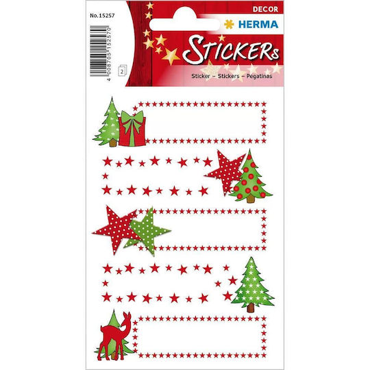 Herma Decor 156257 Geschenkaufkleber Sterne