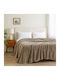 Astron Italy Samtige Übergröße Decke 220x240cm Beiges