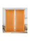 Lino Home Κουρτίνα με Τρέσα Πορτοκαλί 150x295εκ.