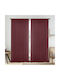 Lino Home Κουρτίνα με Τρέσα Μπορντό 150x295εκ.