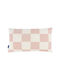 Nobodinoz Sofa Cushion from 100% Cotton Red Burnt Checks 30x50 cm