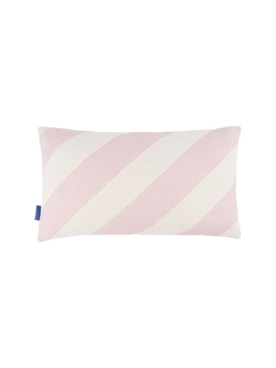 Nobodinoz Μαξιλάρι Καναπέ από 100% Βαμβάκι Lilac Diagonal Stripes 30x50εκ.