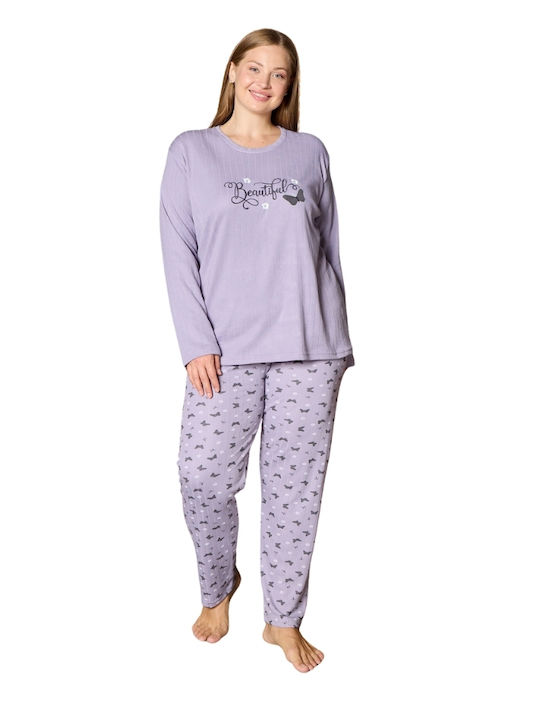 Modalove Set Pijamale pentru Femei Purple