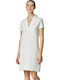 Cris Sommer Mini Damenkleid Bianco Giallo