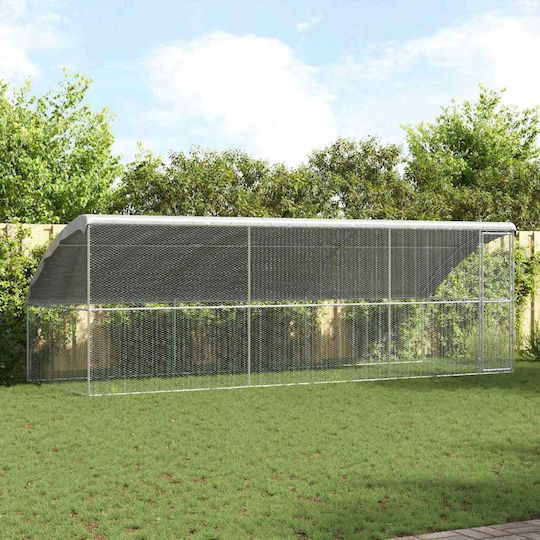 vidaXL 3368318 Μεταλλικό Κλουβί για Πτηνά 600x200x198.5εκ.