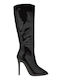 Damenstiefel aus Lackleder mit hohem Absatz Braun