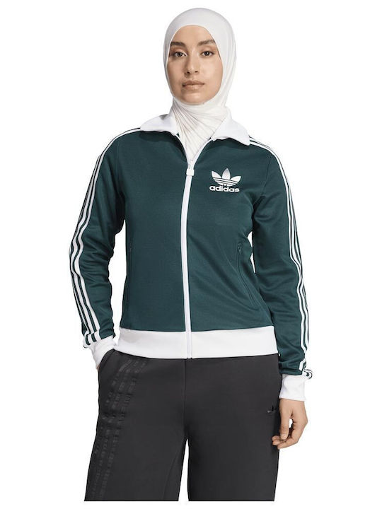 Track Top Γυναικεία Ζακέτα Φούτερ Aurivy/white