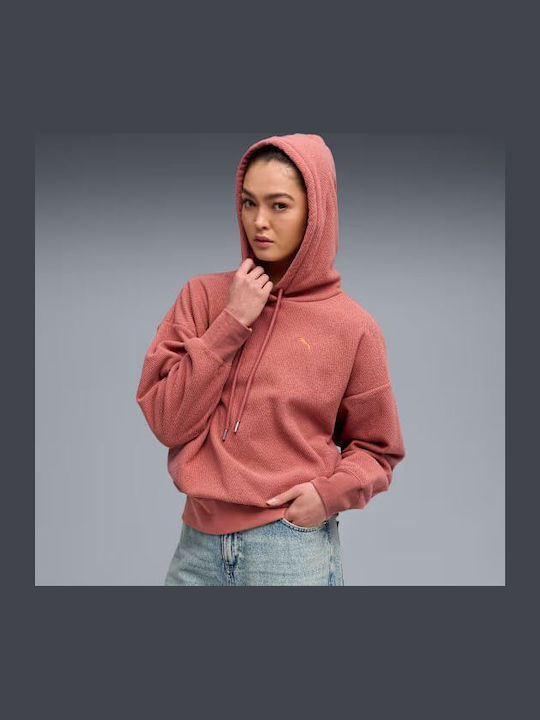 PUMA Winterized Φούτερ Κόκκινο με Κουκούλα