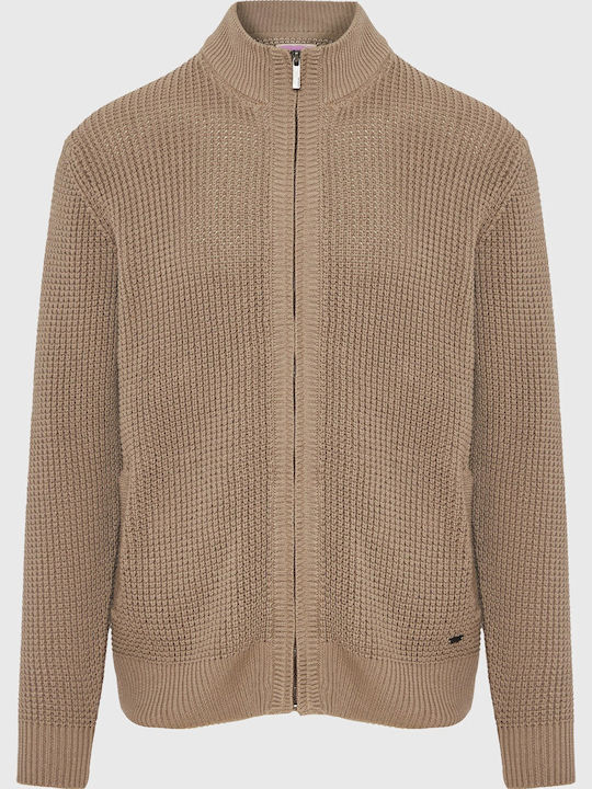 Men's Knitted Cardigan Brown