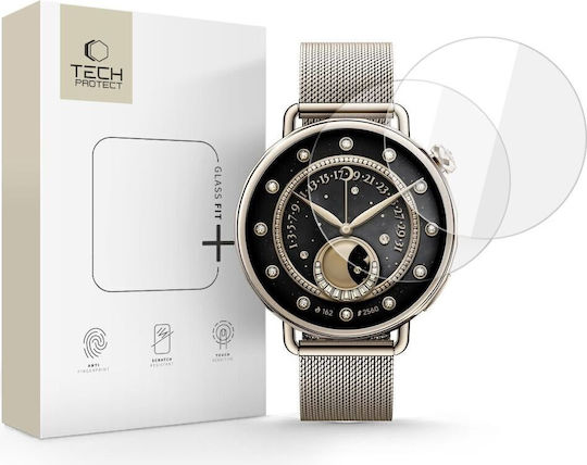 Tech-protect Szklo Hartowane Glass Fit+ 2-pack Xiaomi Watch S4 41 Mm Clear