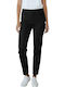 Damen Stoff Hose Schwarz