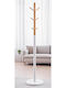 Next Cuiere de podea Lemn White / Natural 35x35x172cm