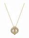 Rebekka Charm Monogramm "Η" aus Vergoldet Stahl