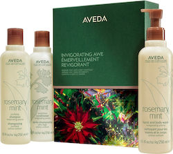 Aveda Invigorating Awe Rosemary Mint Hair & Body Essentials Gift Set Set de Îngrijire a Părului 3buc