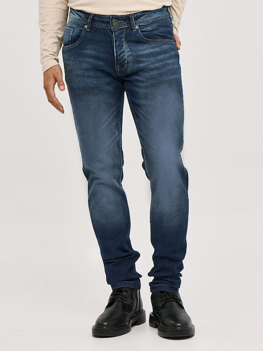 Camaro Ανδρικό Παντελόνι Τζιν Ελαστικό Slim Fit Μπλε