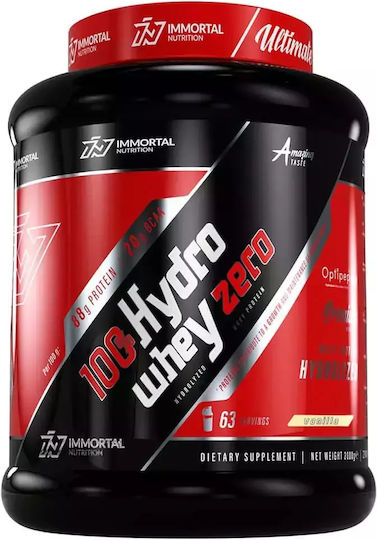 Immortal Nutrition 100% Hydro Whey Zero Πρωτεΐνη Ορού Γάλακτος με Γεύση Vanilla 2kg