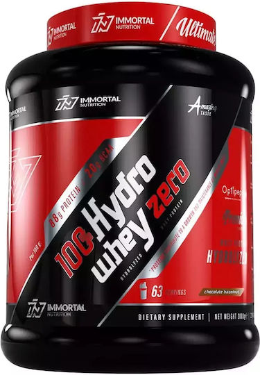 Immortal Nutrition 100% Hydro Whey Zero Πρωτεΐνη Ορού Γάλακτος με Γεύση Chocolate Hazelnut 2kg