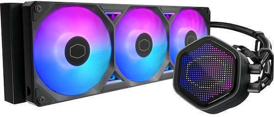 CoolerMaster MasterLiquid 360 Atmos II LED Water Cooling AIO CPU with 3 120mm Fans and RGB Lighting