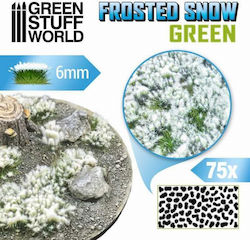 Green Stuff World Frosted Snow Green Tufts 6mm 75 Pieces