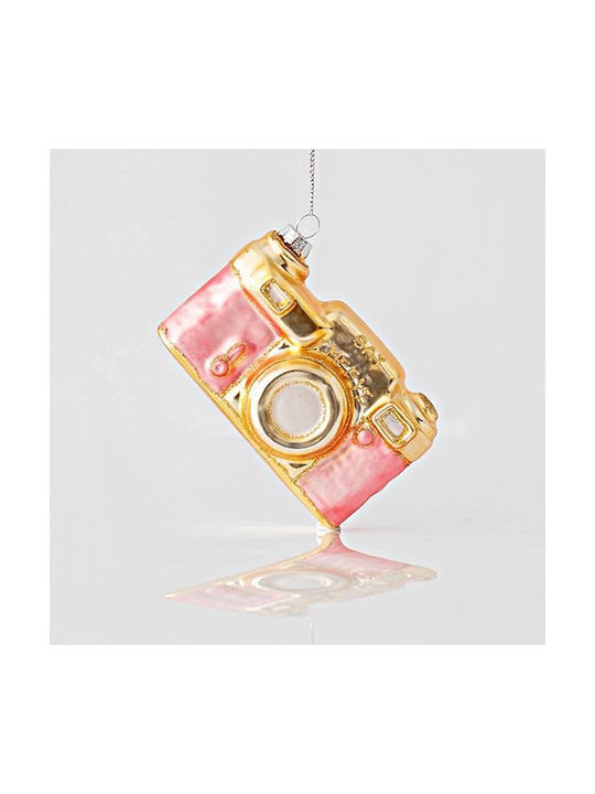 Estheti Glass Ornament Camera Pink 10x4x6cm 6 Pieces 600-45198