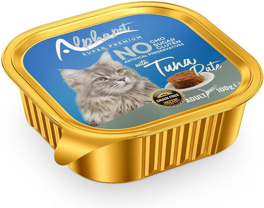 Alpha Pet Υγρή Τροφή για Ενήλικες Γάτες με Τόνο 100gr