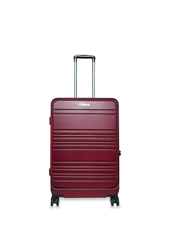 Medium Suitcase Pc Hydra Burgundy
