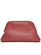 Celestino Дамска Чанта Clutch Релефна Бордо