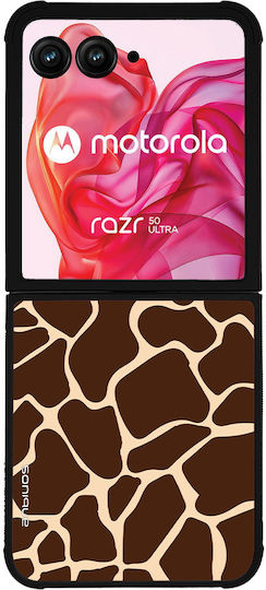 Калъф Sonique Animal Print Series Motorla Motorola Razr 50 Ultra Жираф 01