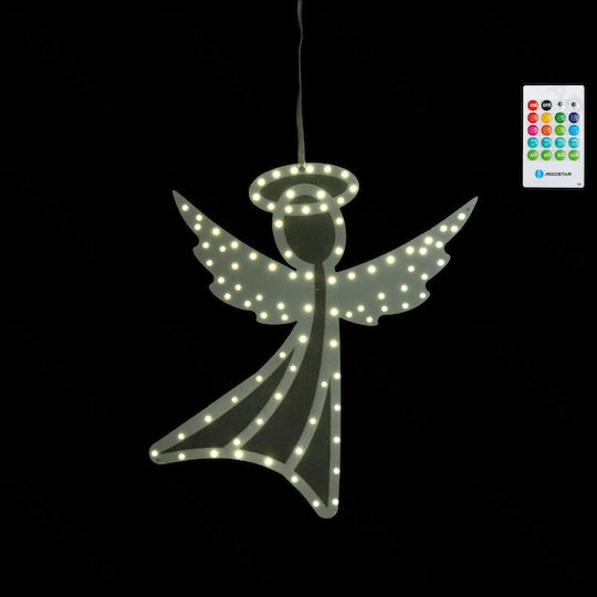 Коледна снежна топка Изпълнена със светлина с Angel На батерия 27x29см 1бр