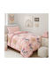 Astron Italy Velvet Blanket Unicorn Fly Pink 160x220cm 2827