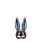 Playboy Bunny Mask Black Iridescent