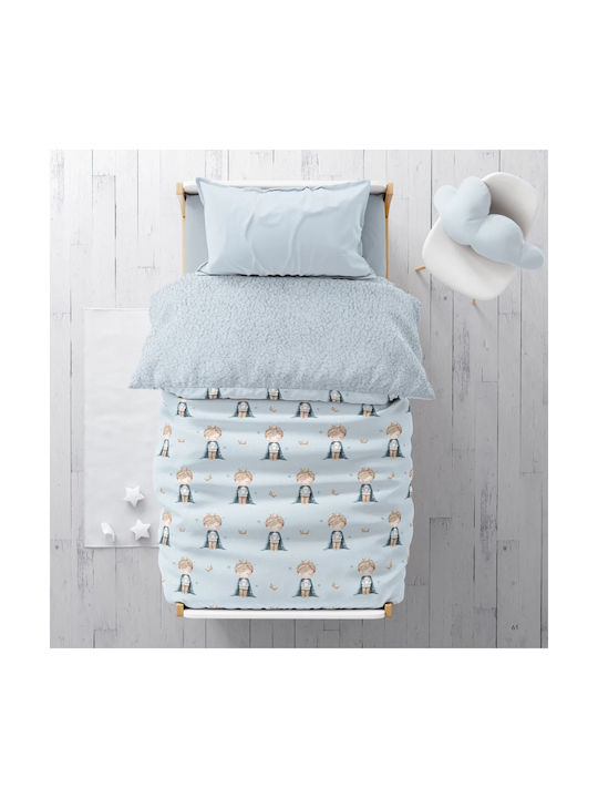 Borea Kids Sherpa Comforter Single Little King Light Blue 160x220cm