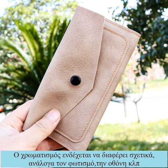 Panora Tabakbeutel Lederne Tabaktasche in mit Verschluss 16.1x8.8cm PU